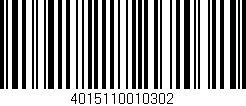 Código de barras (EAN, GTIN, SKU, ISBN): '4015110010302'