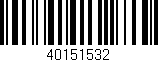 Código de barras (EAN, GTIN, SKU, ISBN): '40151532'