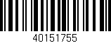 Código de barras (EAN, GTIN, SKU, ISBN): '40151755'