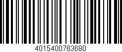 Código de barras (EAN, GTIN, SKU, ISBN): '4015400763680'