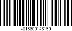 Código de barras (EAN, GTIN, SKU, ISBN): '4015600146153'