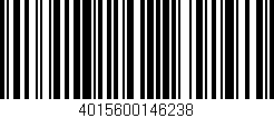 Código de barras (EAN, GTIN, SKU, ISBN): '4015600146238'