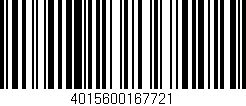 Código de barras (EAN, GTIN, SKU, ISBN): '4015600167721'