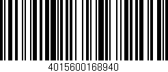 Código de barras (EAN, GTIN, SKU, ISBN): '4015600168940'