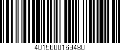 Código de barras (EAN, GTIN, SKU, ISBN): '4015600169480'