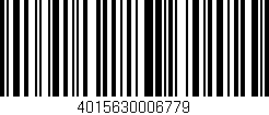 Código de barras (EAN, GTIN, SKU, ISBN): '4015630006779'
