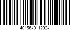 Código de barras (EAN, GTIN, SKU, ISBN): '4015643112924'