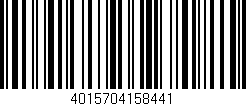 Código de barras (EAN, GTIN, SKU, ISBN): '4015704158441'