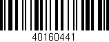 Código de barras (EAN, GTIN, SKU, ISBN): '40160441'