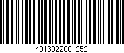 Código de barras (EAN, GTIN, SKU, ISBN): '4016322801252'