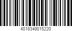 Código de barras (EAN, GTIN, SKU, ISBN): '4016348015220'