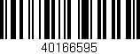 Código de barras (EAN, GTIN, SKU, ISBN): '40166595'