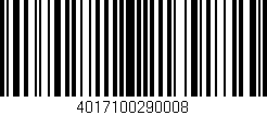 Código de barras (EAN, GTIN, SKU, ISBN): '4017100290008'