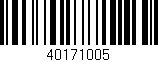 Código de barras (EAN, GTIN, SKU, ISBN): '40171005'