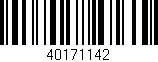 Código de barras (EAN, GTIN, SKU, ISBN): '40171142'