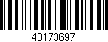 Código de barras (EAN, GTIN, SKU, ISBN): '40173697'