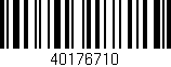 Código de barras (EAN, GTIN, SKU, ISBN): '40176710'