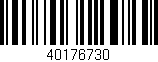 Código de barras (EAN, GTIN, SKU, ISBN): '40176730'