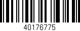 Código de barras (EAN, GTIN, SKU, ISBN): '40176775'