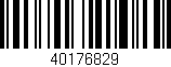 Código de barras (EAN, GTIN, SKU, ISBN): '40176829'