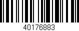 Código de barras (EAN, GTIN, SKU, ISBN): '40176883'