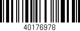 Código de barras (EAN, GTIN, SKU, ISBN): '40176978'