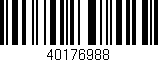 Código de barras (EAN, GTIN, SKU, ISBN): '40176988'