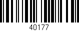 Código de barras (EAN, GTIN, SKU, ISBN): '40177'
