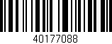 Código de barras (EAN, GTIN, SKU, ISBN): '40177088'