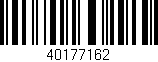 Código de barras (EAN, GTIN, SKU, ISBN): '40177162'