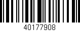 Código de barras (EAN, GTIN, SKU, ISBN): '40177908'