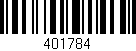 Código de barras (EAN, GTIN, SKU, ISBN): '401784'
