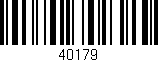 Código de barras (EAN, GTIN, SKU, ISBN): '40179'