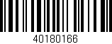 Código de barras (EAN, GTIN, SKU, ISBN): '40180166'