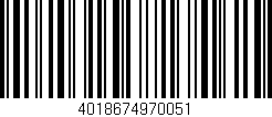 Código de barras (EAN, GTIN, SKU, ISBN): '4018674970051'
