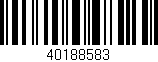 Código de barras (EAN, GTIN, SKU, ISBN): '40188583'