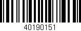 Código de barras (EAN, GTIN, SKU, ISBN): '40190151'