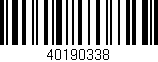 Código de barras (EAN, GTIN, SKU, ISBN): '40190338'