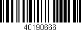 Código de barras (EAN, GTIN, SKU, ISBN): '40190666'