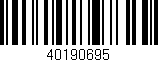 Código de barras (EAN, GTIN, SKU, ISBN): '40190695'