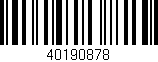 Código de barras (EAN, GTIN, SKU, ISBN): '40190878'