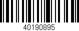 Código de barras (EAN, GTIN, SKU, ISBN): '40190895'