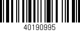 Código de barras (EAN, GTIN, SKU, ISBN): '40190995'