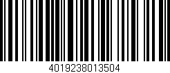 Código de barras (EAN, GTIN, SKU, ISBN): '4019238013504'