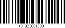 Código de barras (EAN, GTIN, SKU, ISBN): '4019238013801'