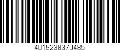 Código de barras (EAN, GTIN, SKU, ISBN): '4019238370485'