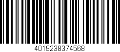 Código de barras (EAN, GTIN, SKU, ISBN): '4019238374568'