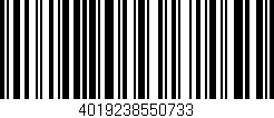 Código de barras (EAN, GTIN, SKU, ISBN): '4019238550733'