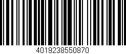 Código de barras (EAN, GTIN, SKU, ISBN): '4019238550870'