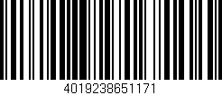 Código de barras (EAN, GTIN, SKU, ISBN): '4019238651171'